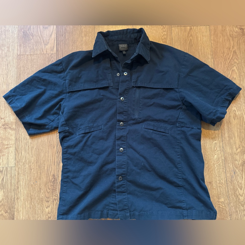 Magnum Navy Casual Button-Down Shirt